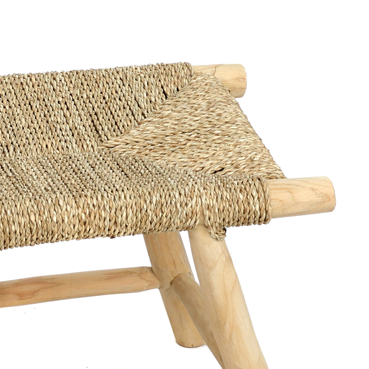 The Porto Seagrass Stool - Natural - M