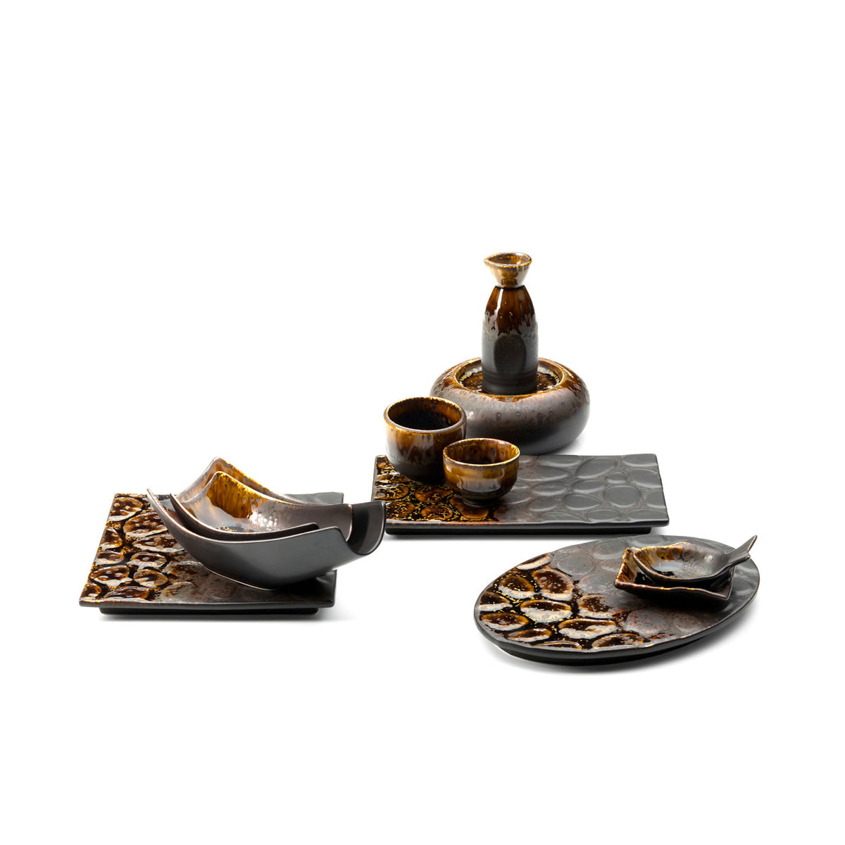 The Merapi Saké Pourer - Brown