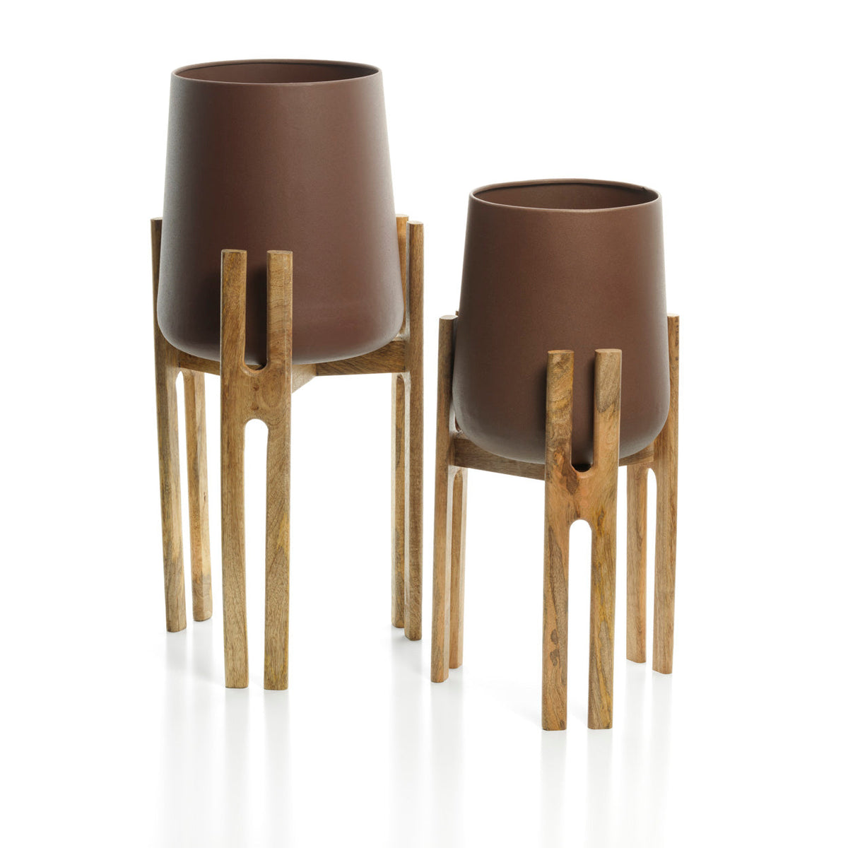 The Forked Root Planter - Natural Brown - L