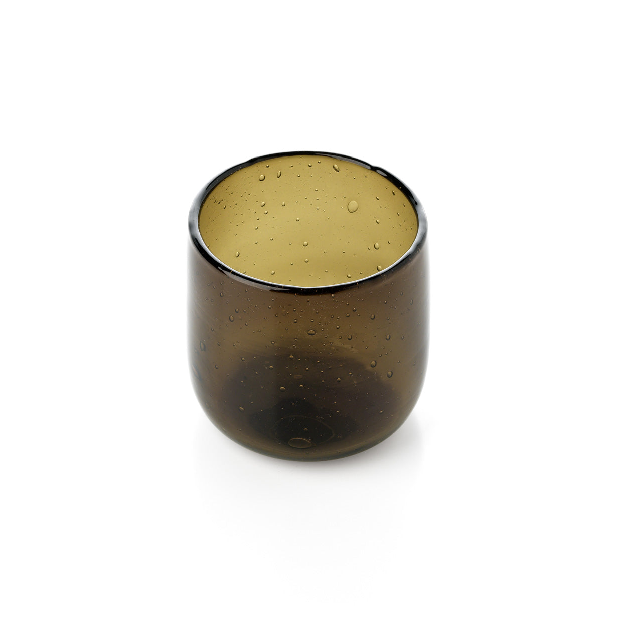 The Éclat Cognac Candle Holder - Smoky Brown