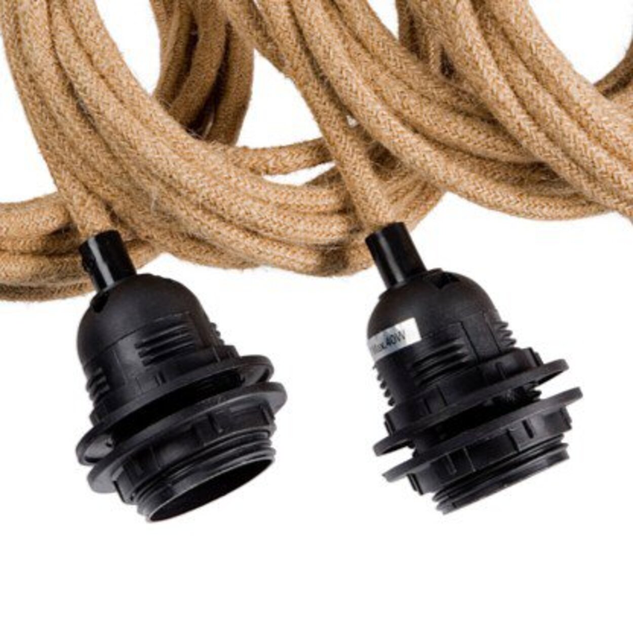 Ceiling Lamp Fittings - Natural Black - Set of 5