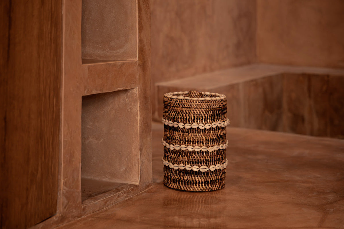 The Shell Storage Bin - Natural Brown