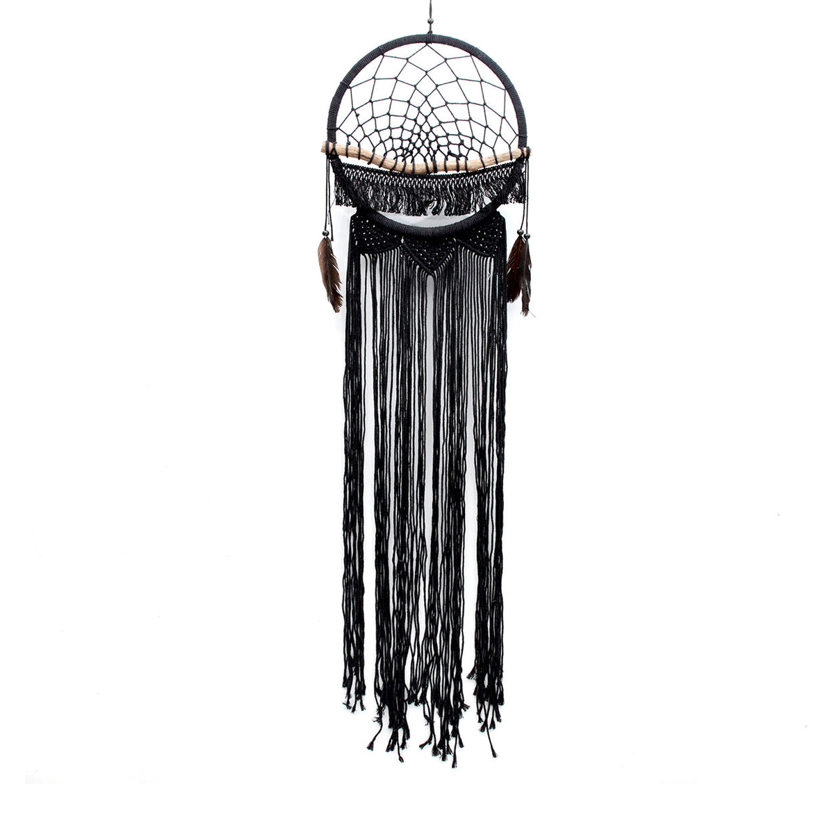 The Macrame Wood Dreamer - Black