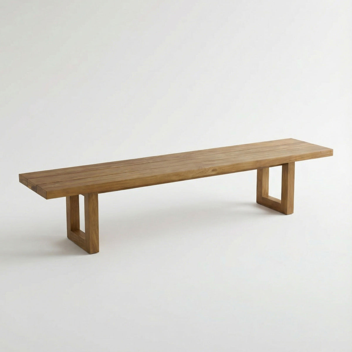 Bench with Square Foot - Natural - 280