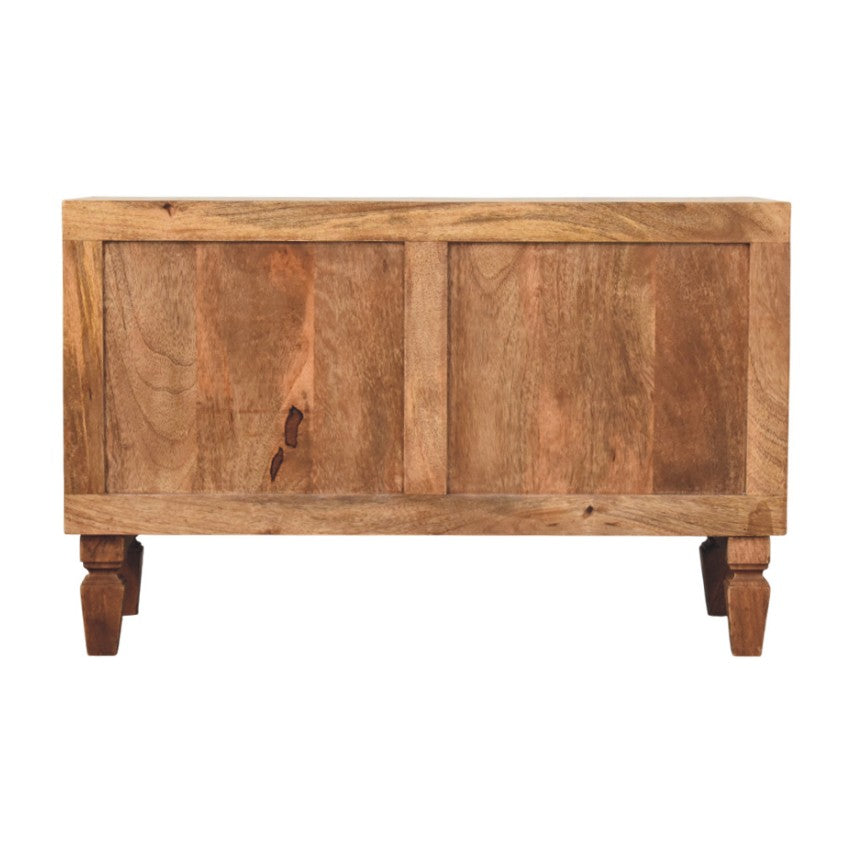 Arno Mobile Scarpiera in Teak Dorato