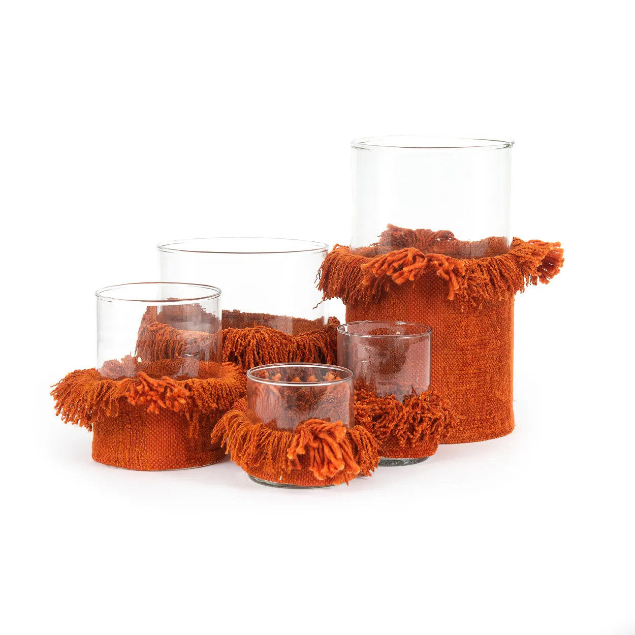 The Oh My Gee Candle Holder - Rust Velvet - Medium