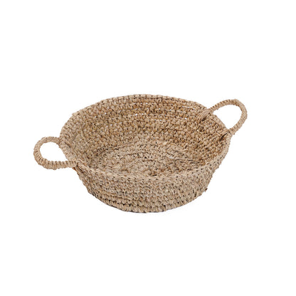 Raffia Basket Tray - Natural - S