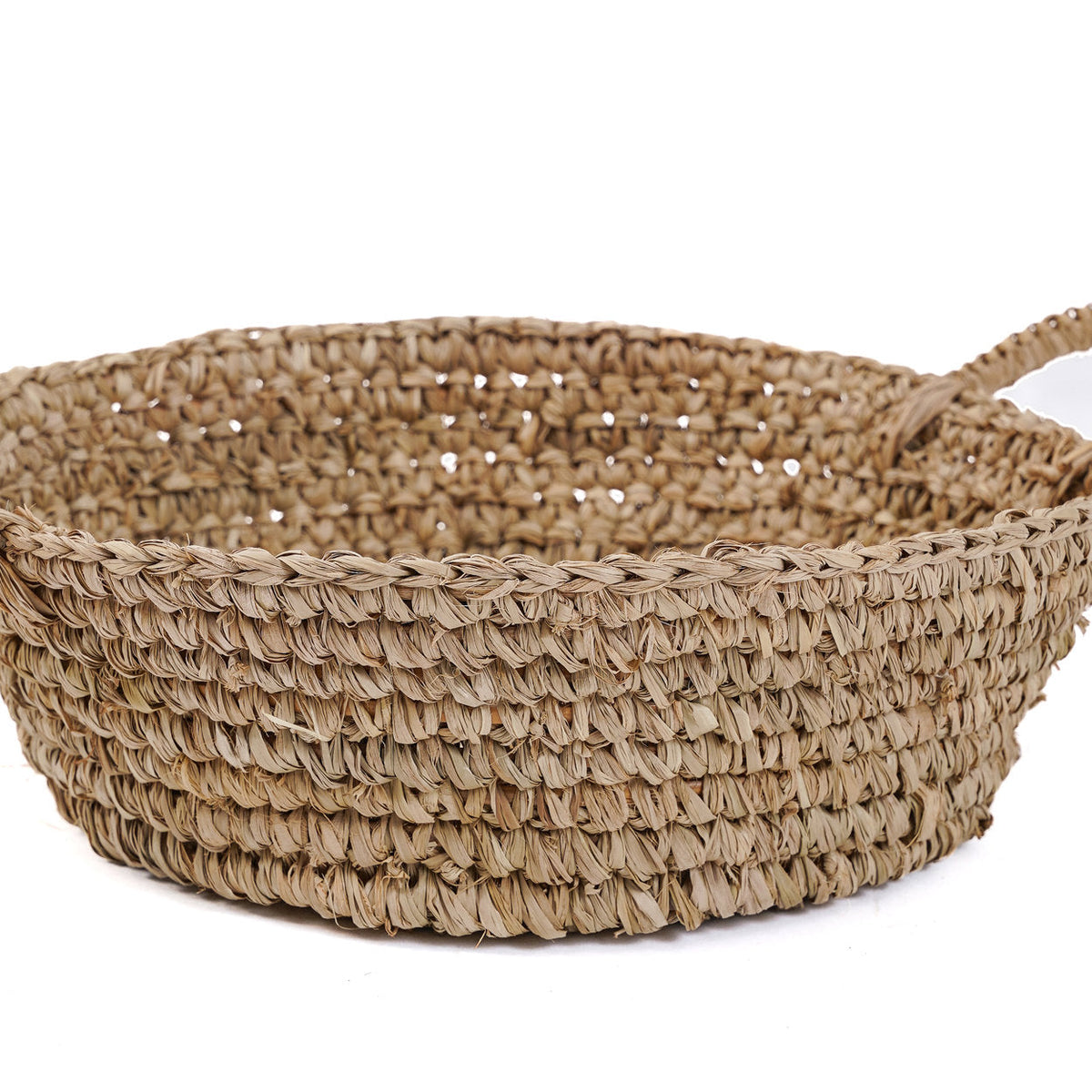 Raffia Basket Tray - Natural - S