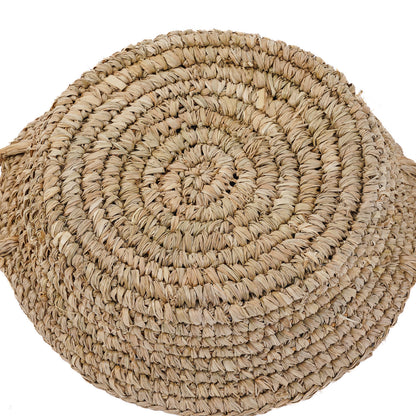 Raffia Basket Tray - Natural - S