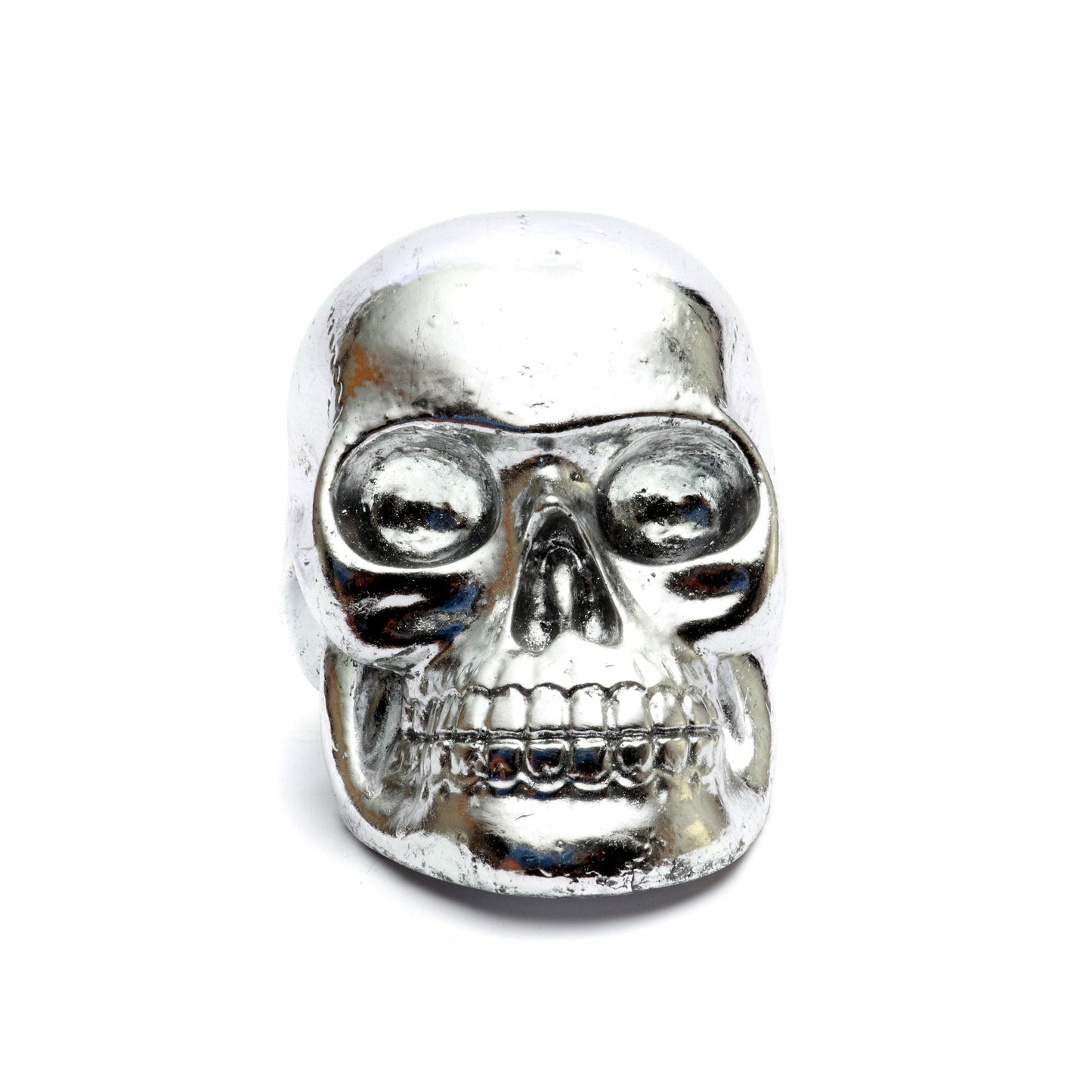 The Resin Skull Head Silver L