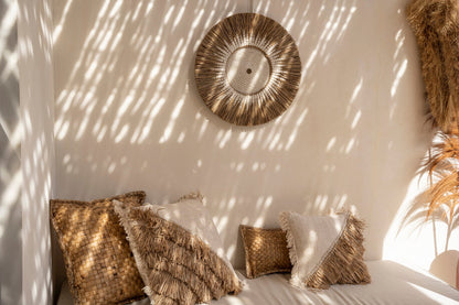 Raffia Macramé Wall Decor - Natural White