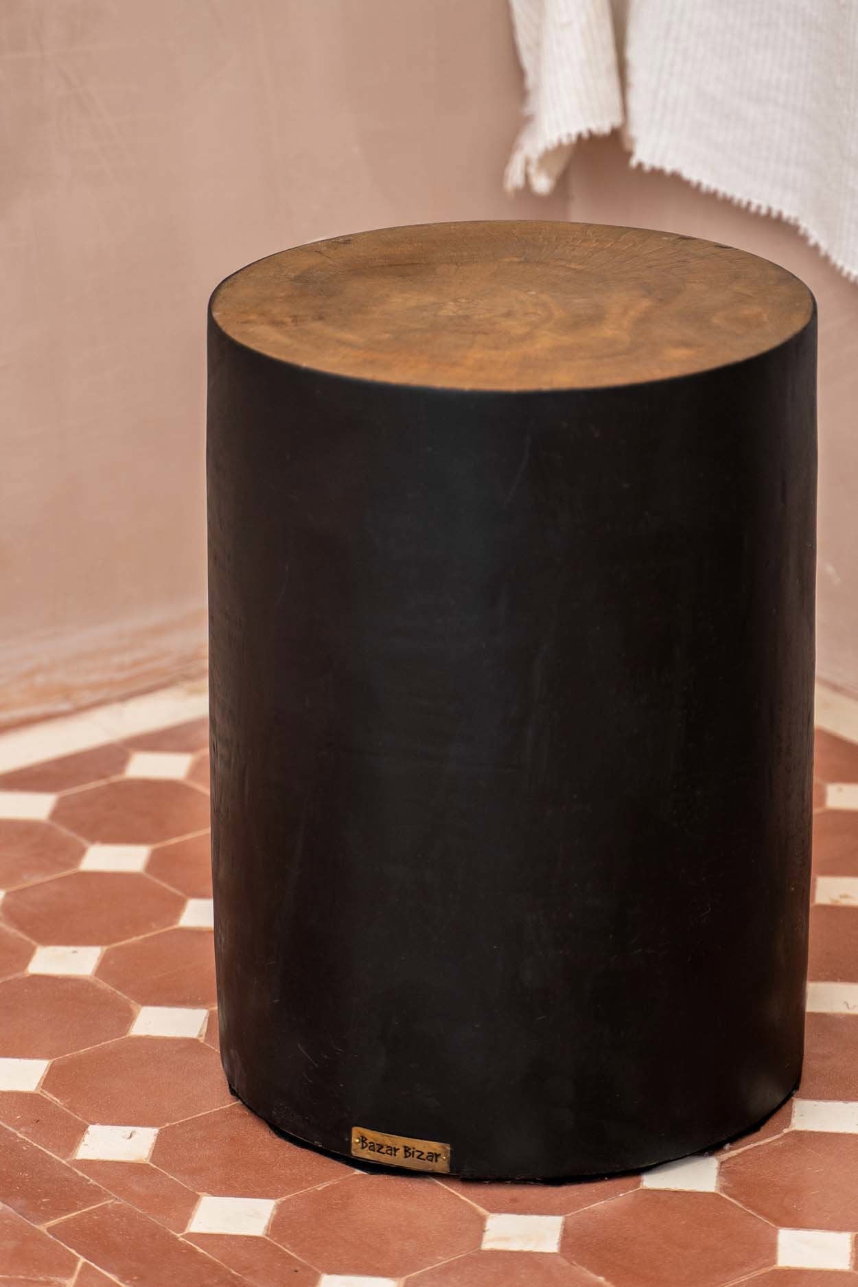 The Tribe Stool - Natural Black
