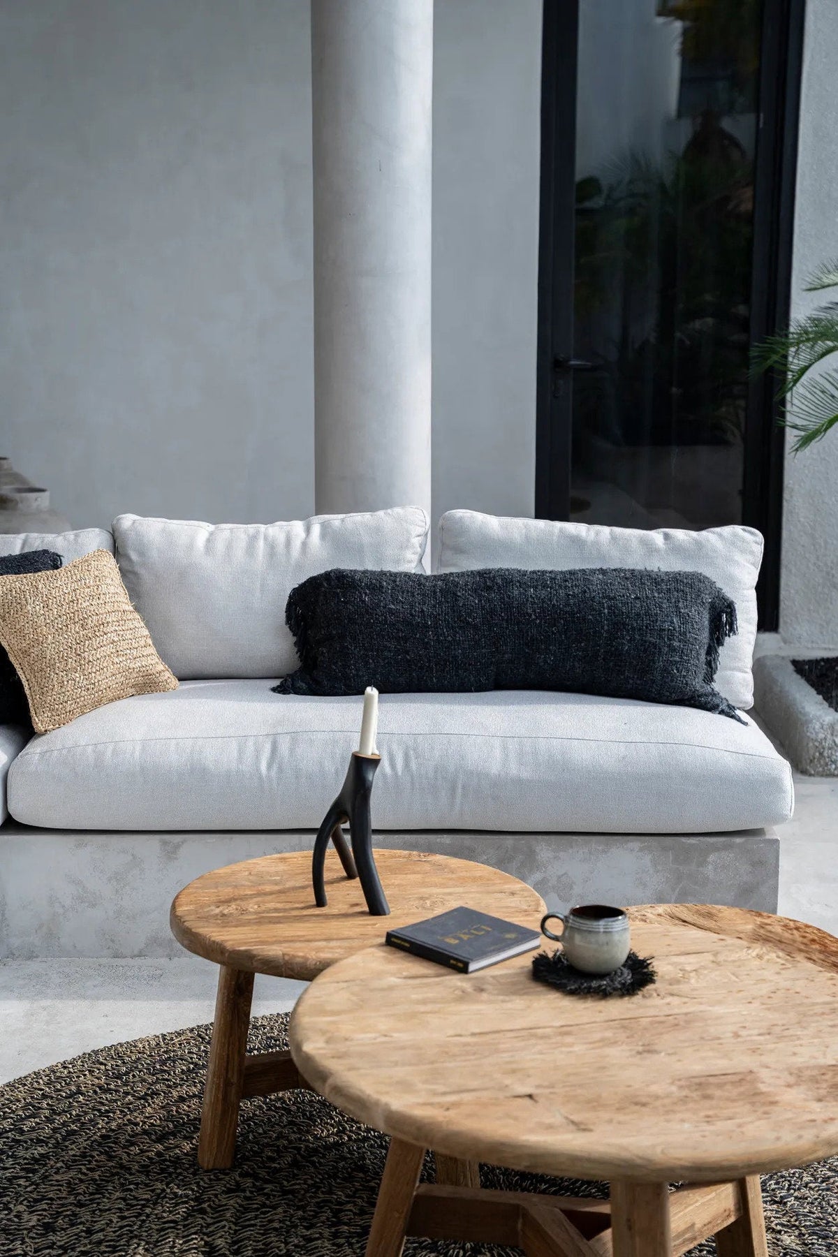 The Oh My Gee Cushion Cover - Black Navy - 35x100