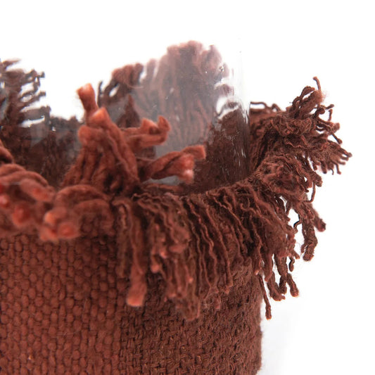 The Oh My Gee Candle Holder - Burgundy Velvet - M
