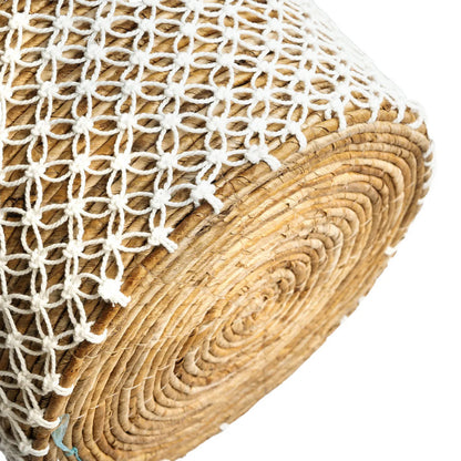 The Cross-Stitched Macramé Basket - M