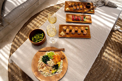 The Teak Root Round Plate - L