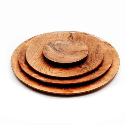 The Teak Root Round Plate - L