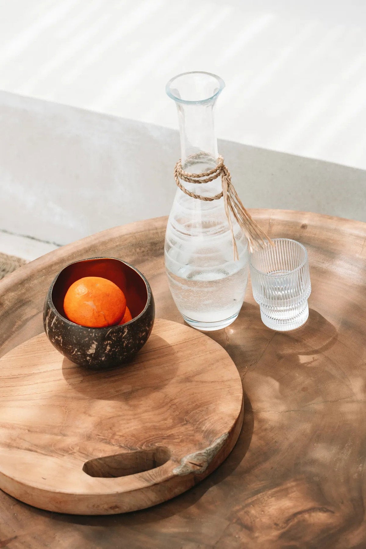 The Teak Root Tray - Natural - M