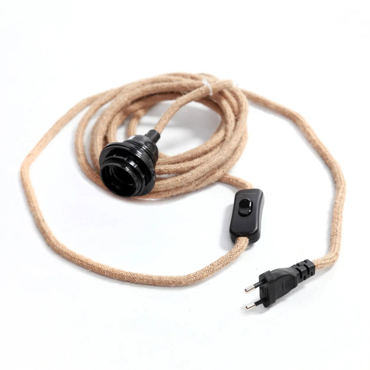 Fitting Lamps Jute - Natural Black