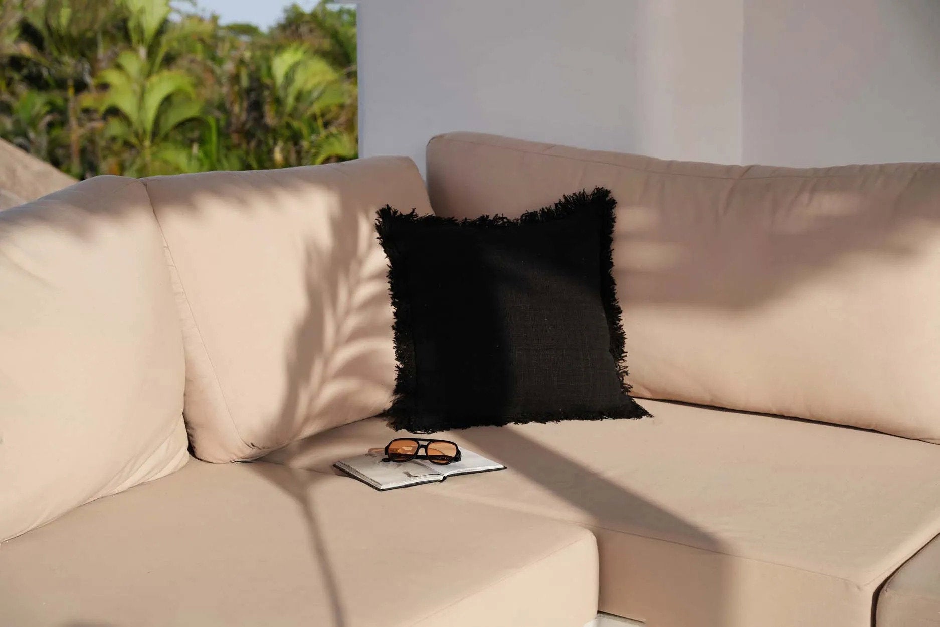 The Full Moon Cushion Cover - Black