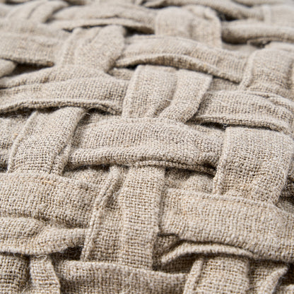 The Linen Crosier Cushion Cover - Natural
