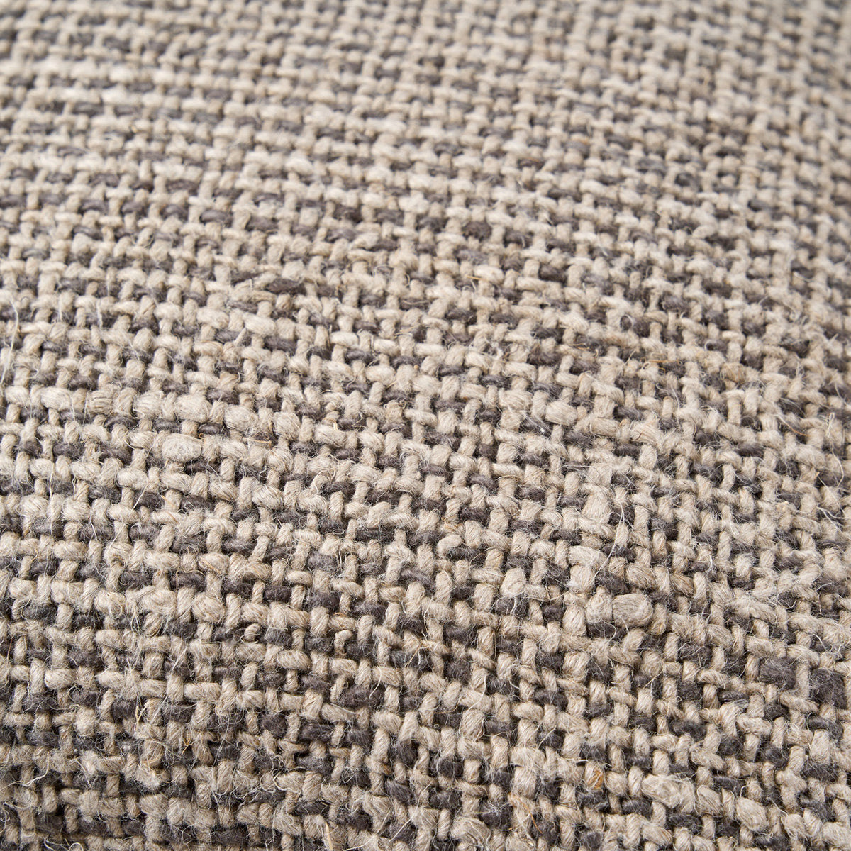 The Linen Grain Cushion Cover - Natural Black