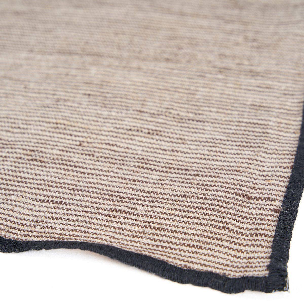 The Code Linen Napkin - Natural Black - 45x45