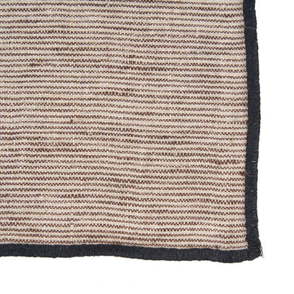 The Code Linen Napkin - Natural Black - 45x45