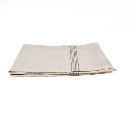 The Lint Biscuit Napkin - Natural Black - 45x45