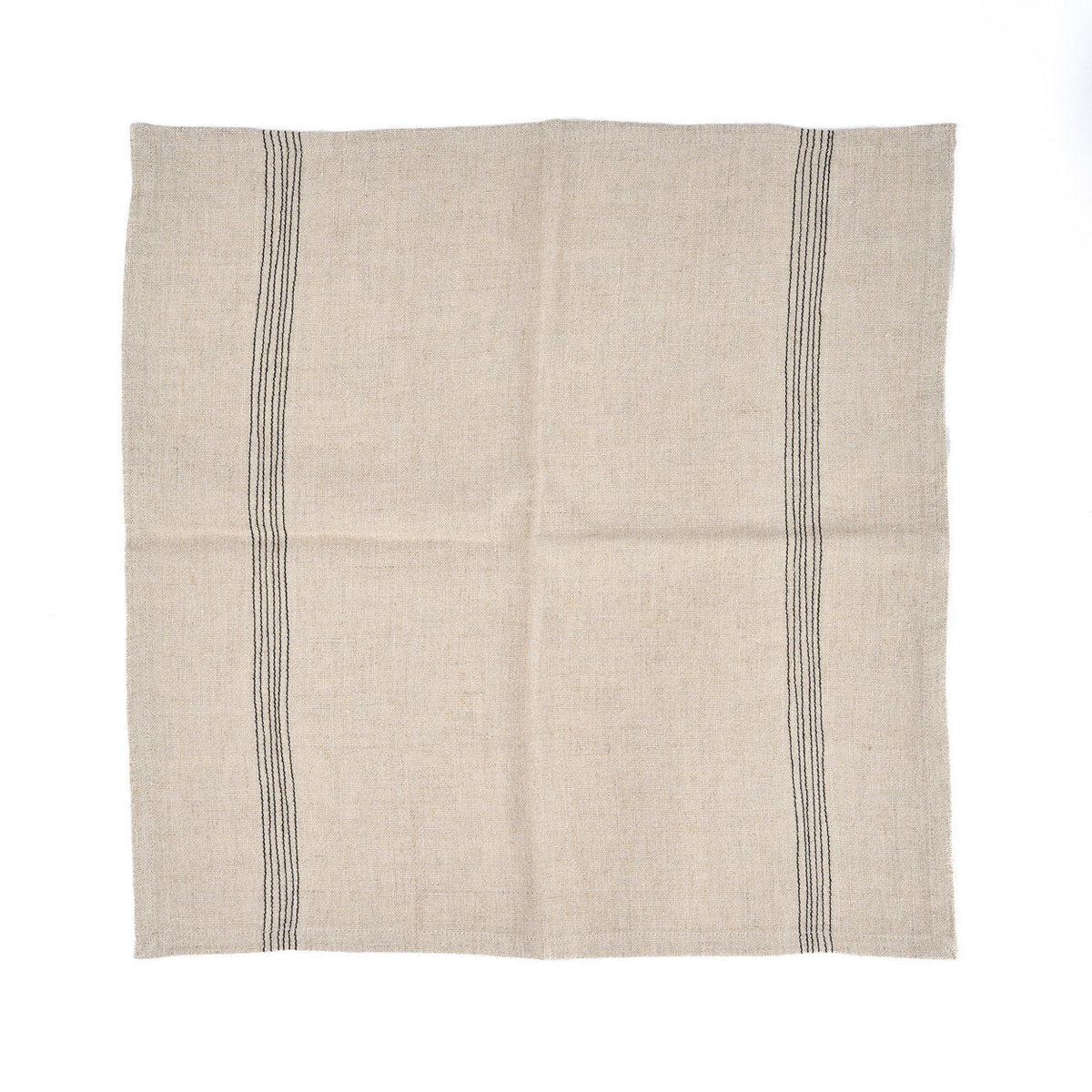 The Lint Biscuit Napkin - Natural Black - 45x45