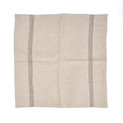 The Lint Biscuit Napkin - Natural Black - 45x45