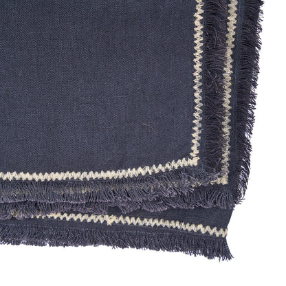 The Tuscany Tablecloth - Black Natural - 150x250