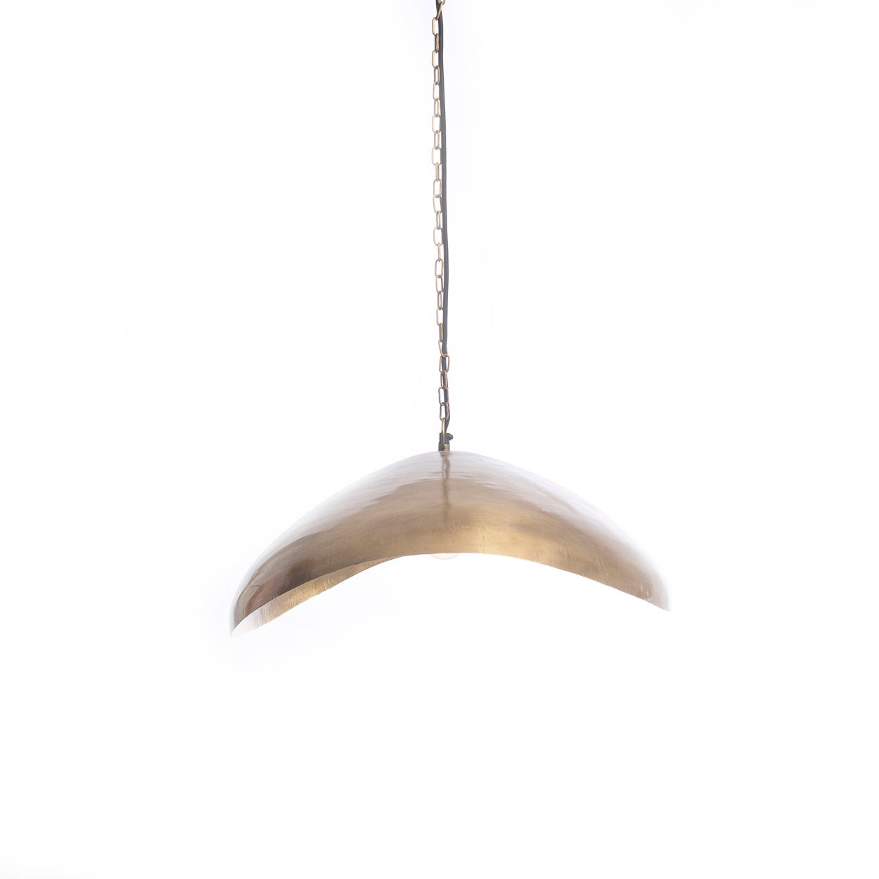 The Fortune Cookie Pendant - Brass - L