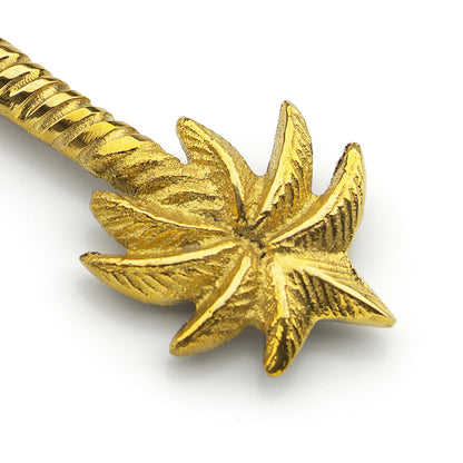 The Palm Tree Cheese Knife - Gold