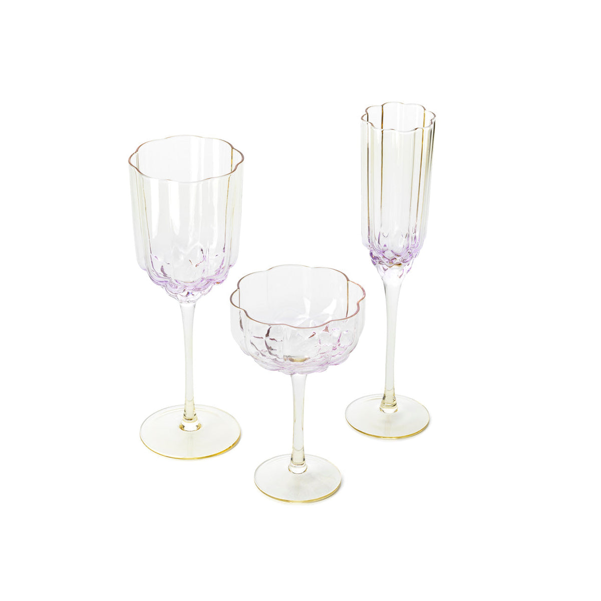 The Pink Blush Wine Glass - Pink