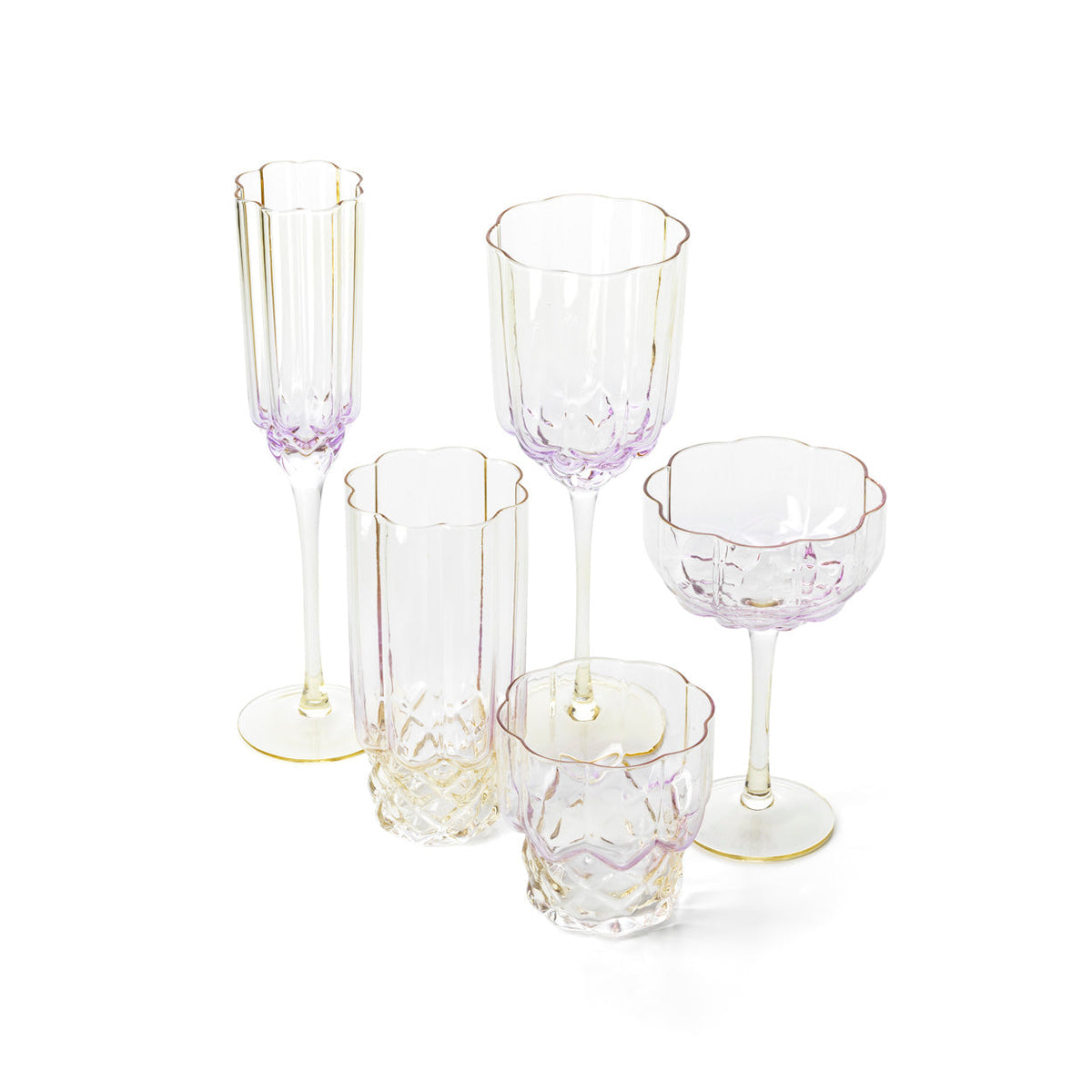 The Pink Blush Wine Glass - Pink