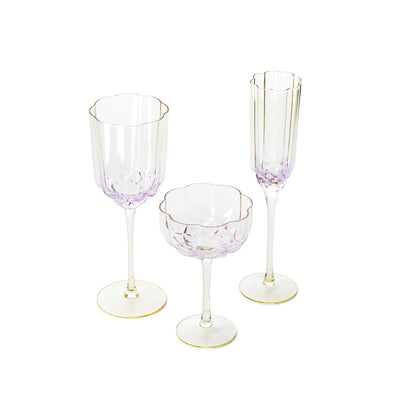 The Pink Blush Cocktail Coupe - Pink