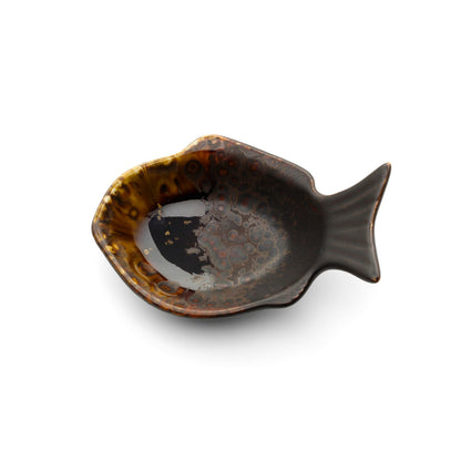 The Merapi Fish Shaped Bowl - Brown - S