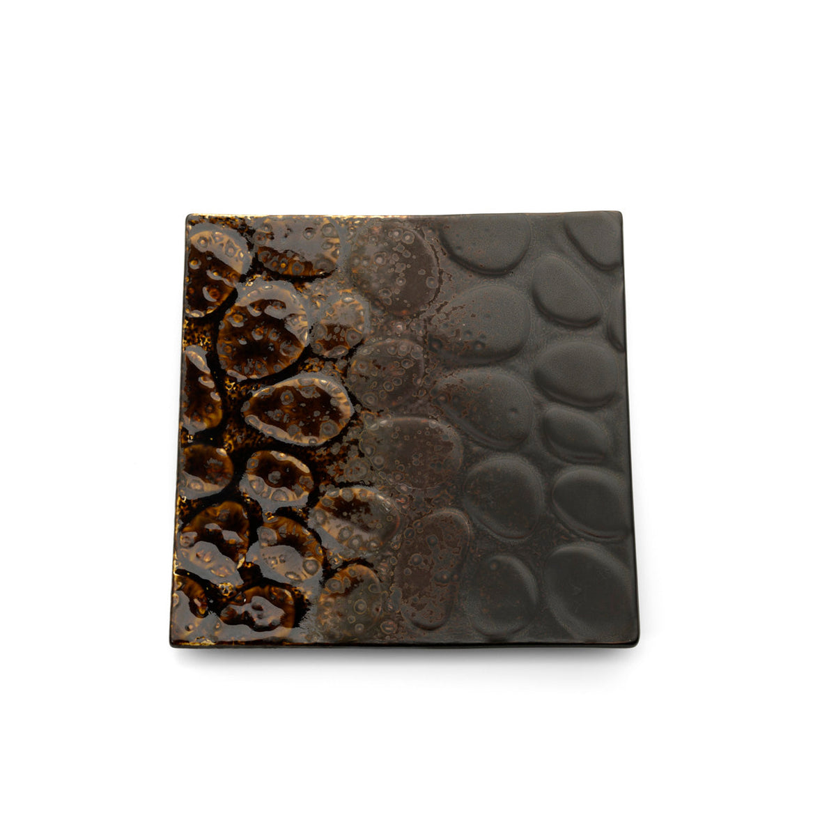 The Merapi Square Plate - Brown
