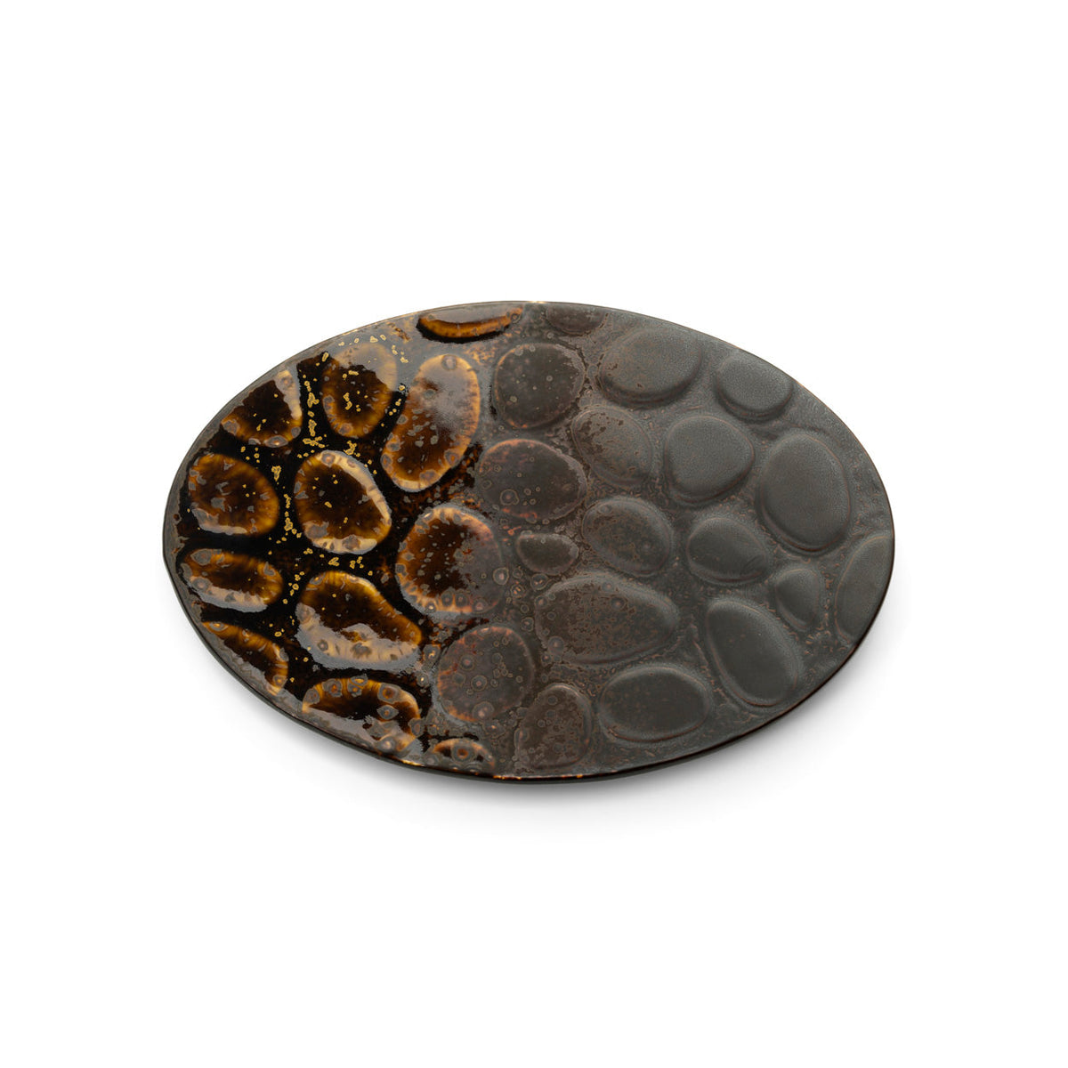 The Merapi Oval Plate - Brown