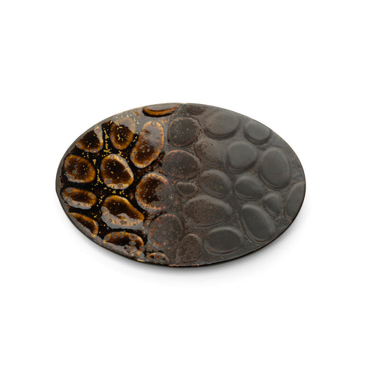 The Merapi Oval Plate - Brown