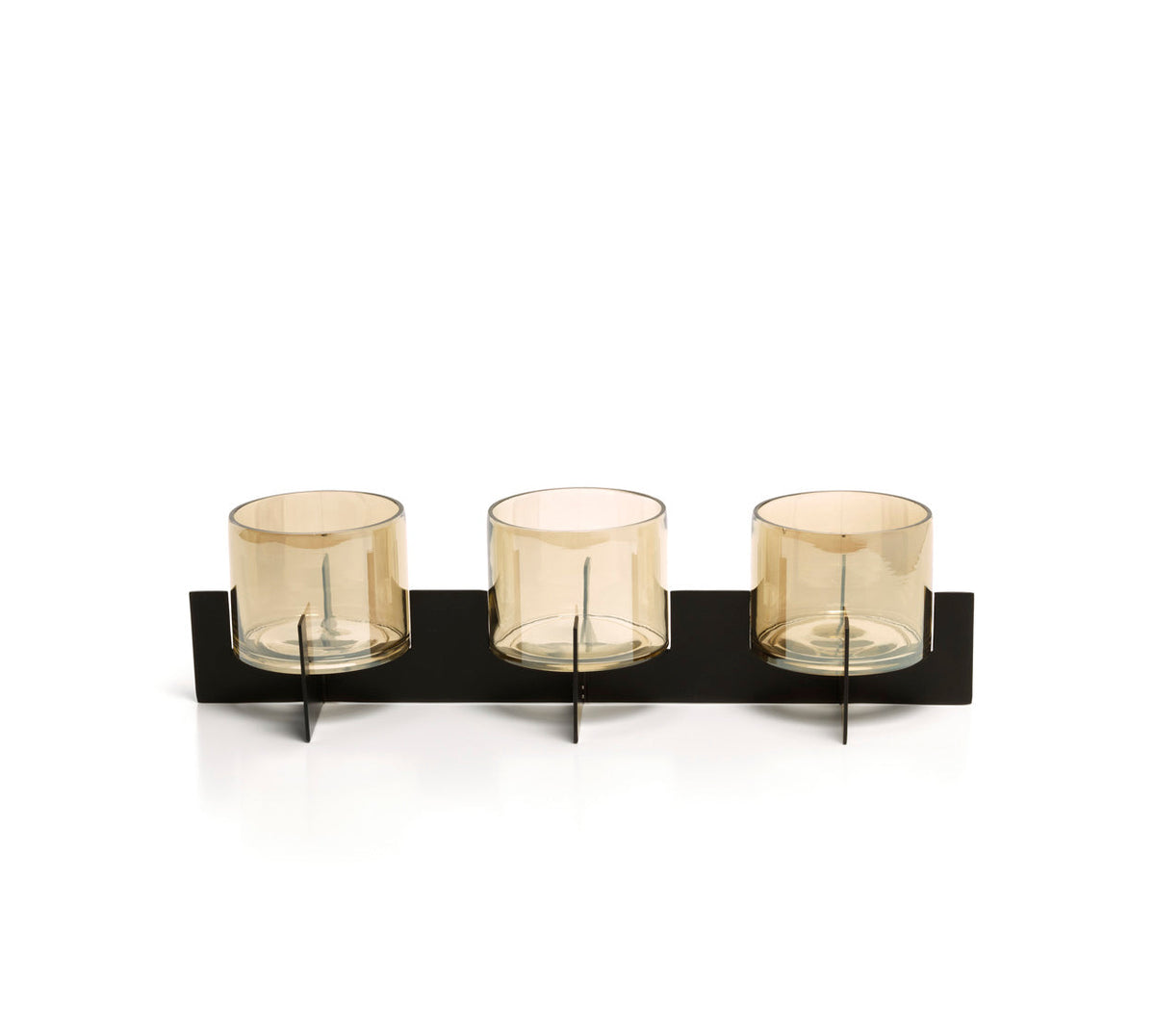 The Trio Noir Candle Holder - Black