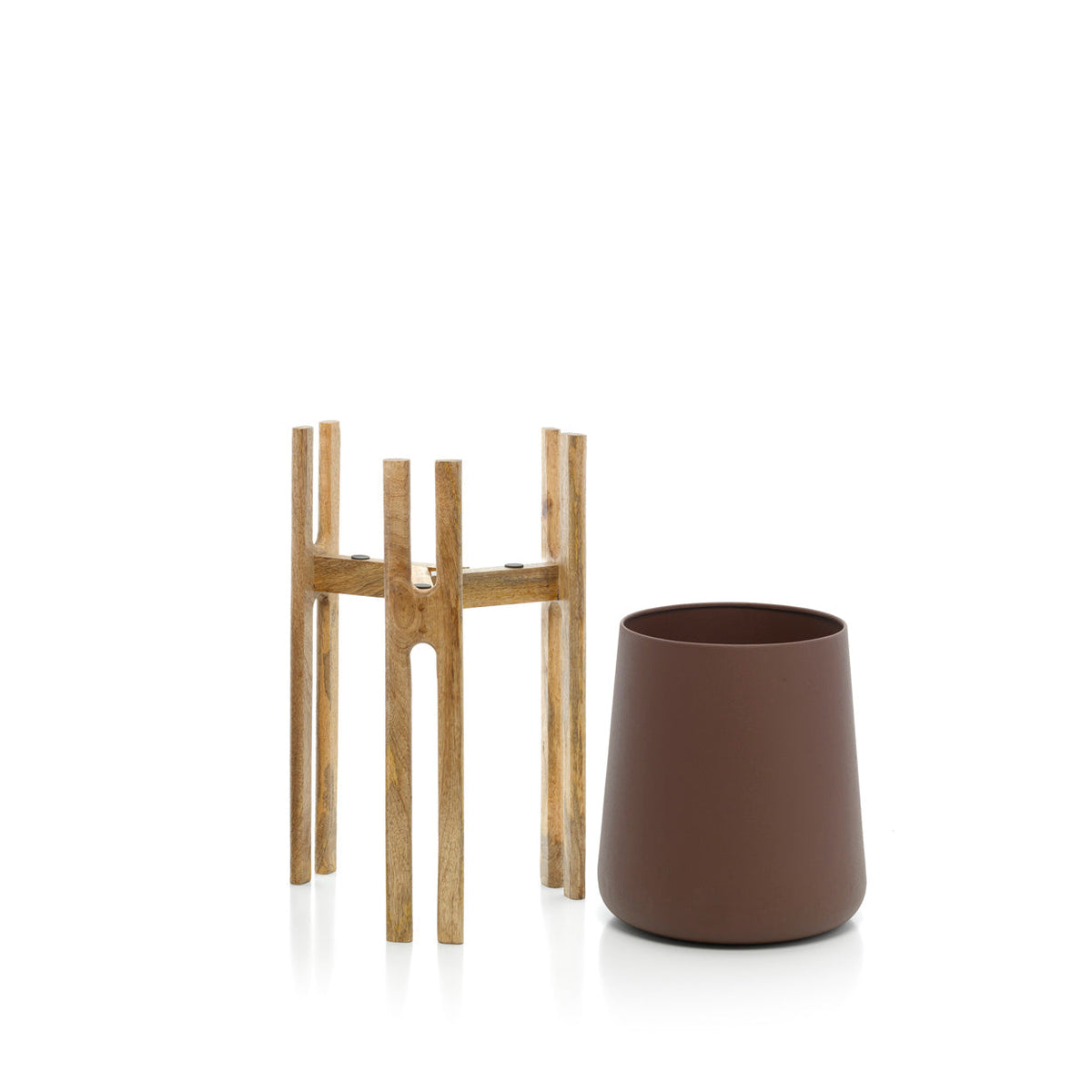 The Forked Root Planter - Natural Brown - M