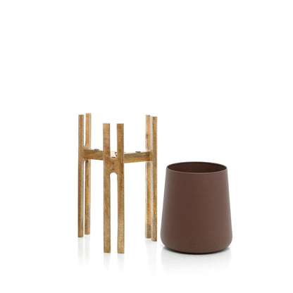 The Forked Root Planter - Natural Brown - M
