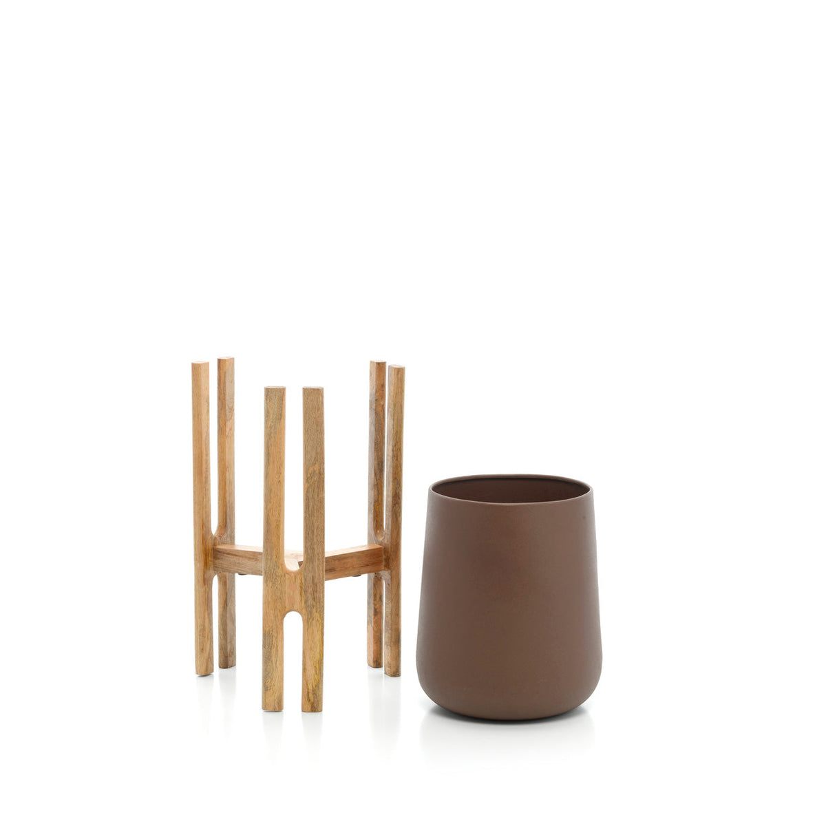 The Forked Root Planter - Natural Brown - M