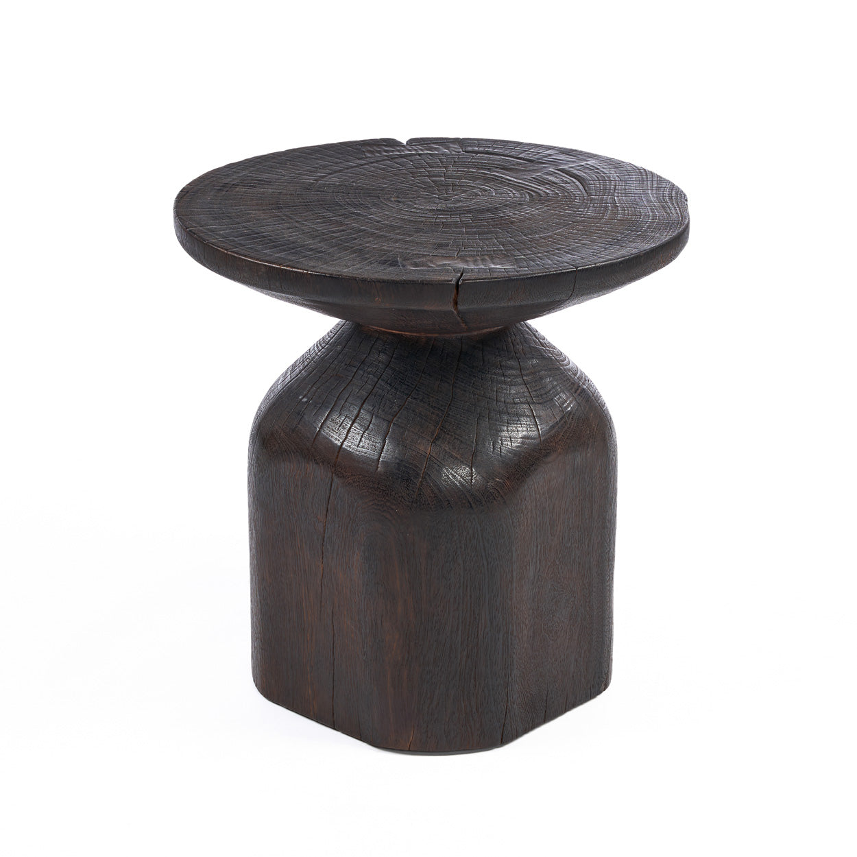 The Drumline Side Table - Dark Walnut