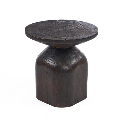 The Drumline Side Table - Dark Walnut