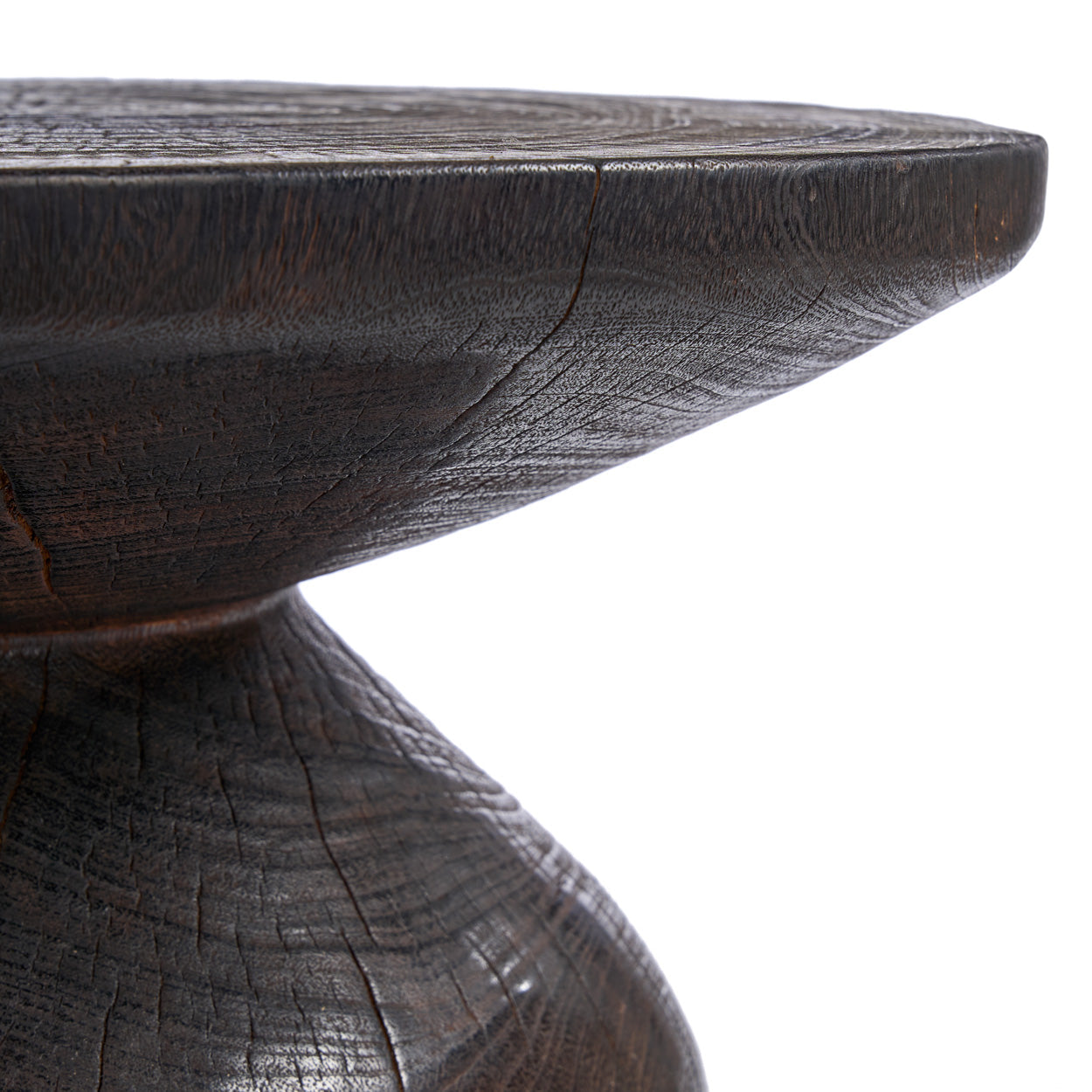 The Drumline Side Table - Dark Walnut
