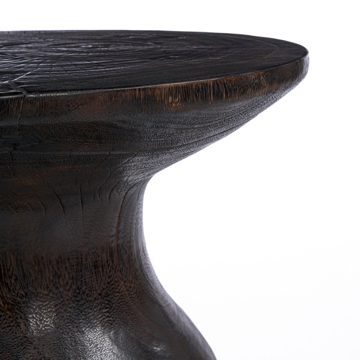The Hourglass Side Table - Dark Walnut