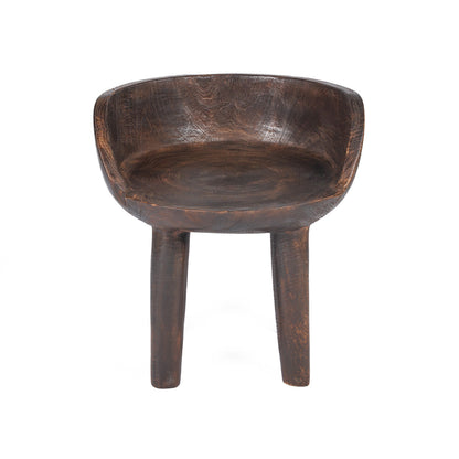 The Sit Happens Low Chair - Dark Walnut
